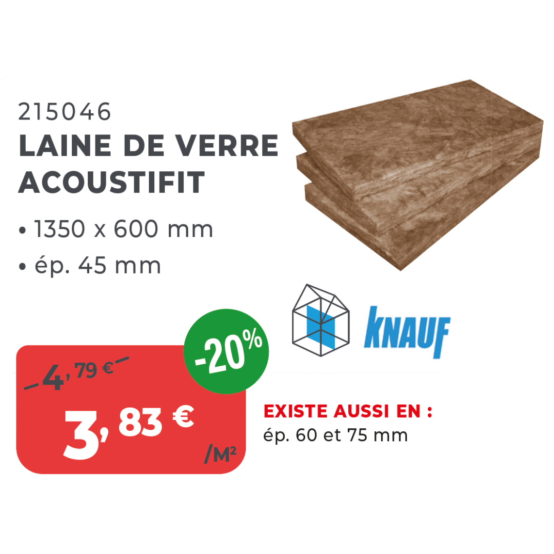 Laine de verre acoustifit
