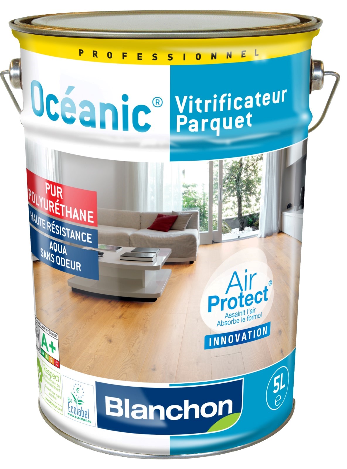 Acheter Blanchon Vitrificateur parquet Oceanic - 5 L - Bois brut en ligne