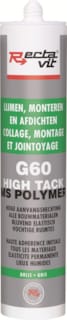 G60 pro high tack - Mastic pro Blanc - 290 ml