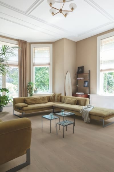 Quick-Step parquet Cascada - Chêne coton gris extra mat 5112 - 13 x 190 x 2200 mm