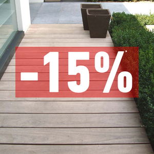 15% sur les terrasses