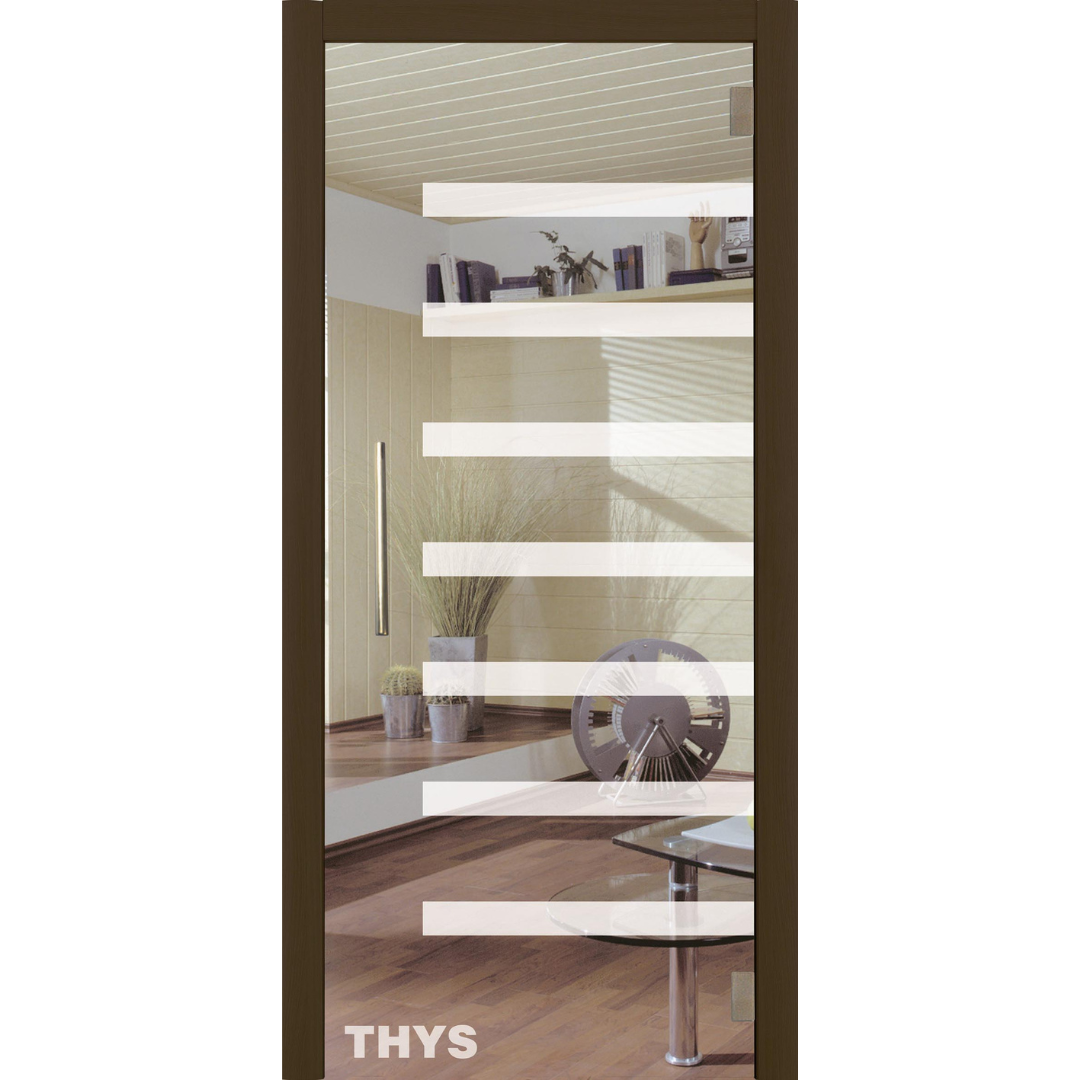Porte en verre transparente Thytan 1708