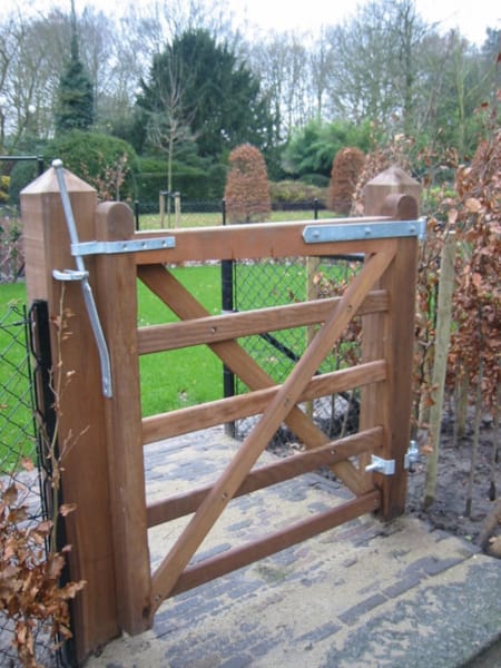 Porte-barrière Field Gate - Double croissillon 1m20 x 2m40