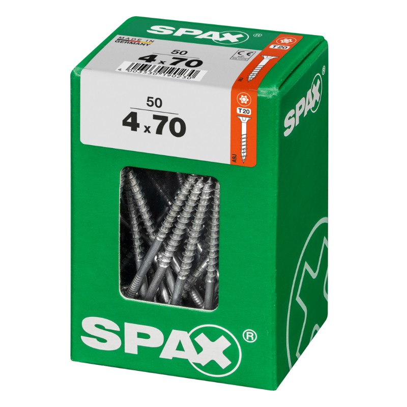 Acheter SPAX vis T-STAR+ WIROX - 4x70 L (boite 50 pces) en ligne