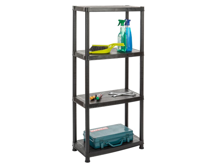 Acheter Etagere plastique - Noir - 130x61x30,5 cm en ligne