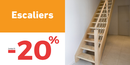 Escaliers : jusqu'&agrave; -20%