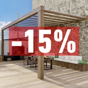 15% sur les pergolas