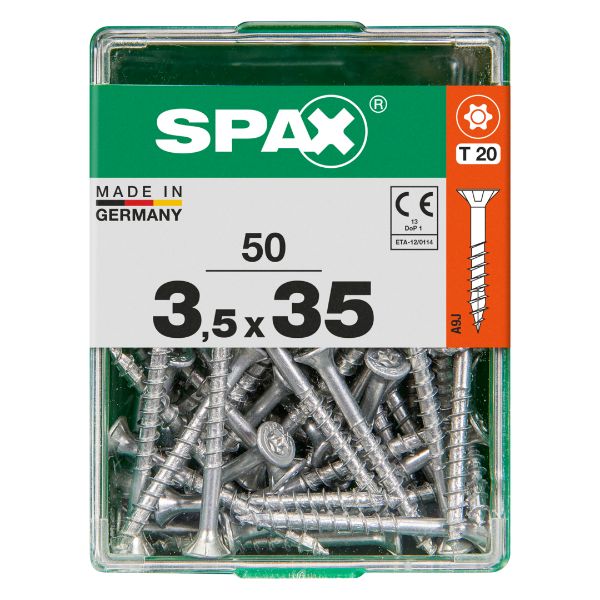 Acheter SPAX vis T-STAR+ WIROX - 3,5x35 M (boite 50 pces) en ligne