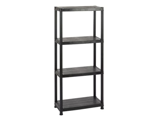 Etagere plastique - Noir - 130x61x30,5 cm