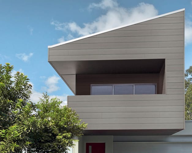 Dumaclin Bardage 185 mm Laqué Taupe - Raccord Click Intégré