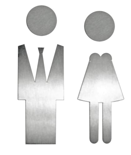 Pictogramme homme + femme - Inox