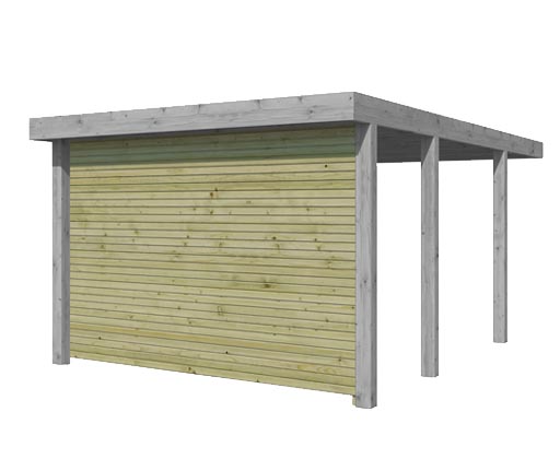 Paroi Arrière pour Carport QB 2890 mm