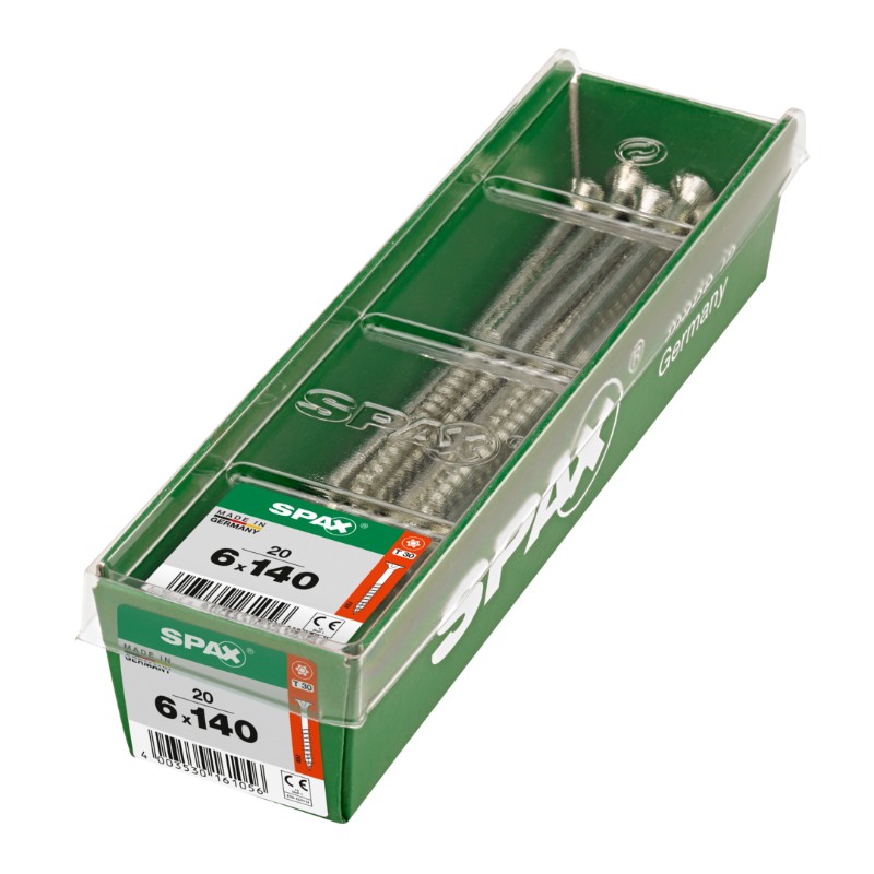 SPAX vis T-STAR+ WIROX - 6x140 M-STK (boite 20 pces)