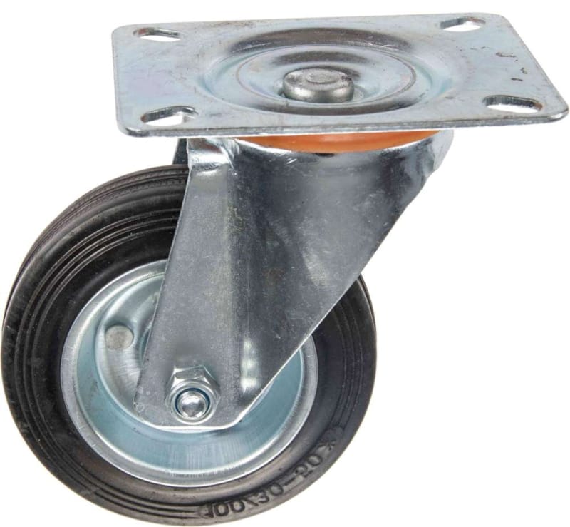 Roulette Caoutchouc Pivotante 100 mm