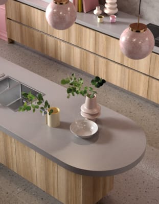 Panneau mélaminé K523 PE Platinium Disk - 2800 x 2070 x 8 mm