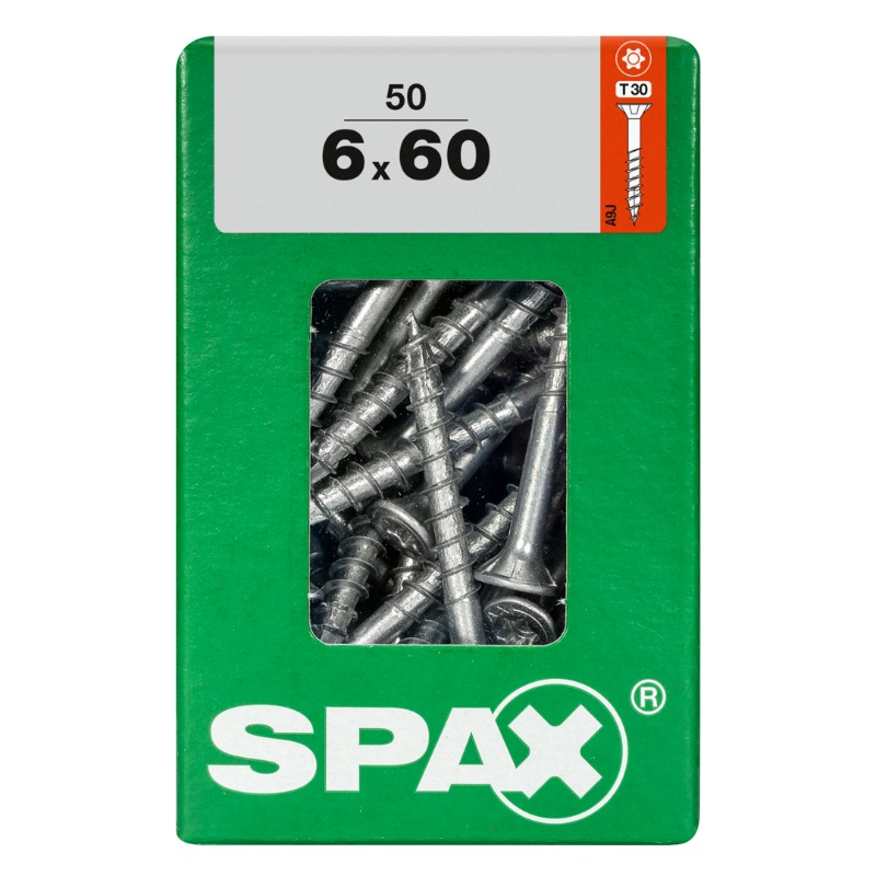 SPAX vis T-STAR+ WIROX - 6x60 L (boite 50 pces)