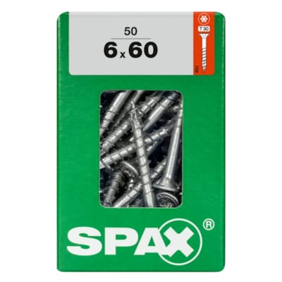 SPAX vis T-STAR+ WIROX - 6x60 L (boite 50 pces)