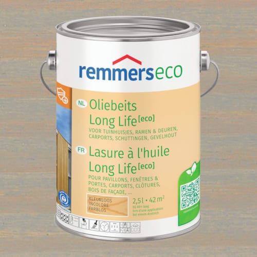 Remmers Lasure à L'Huile Long Life Eco 0,75 L - Gris Argent