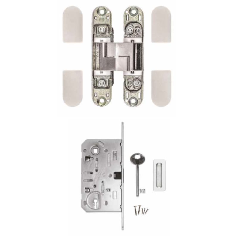 Kit quincailleries block fast door - inox