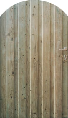 Porte de jardin en bois arrondie Arco fermée 1m80 x 1m