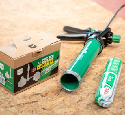 Tec7 Omnigun pistolet avec transmission de puissance pour cartouches + boudins 400ml