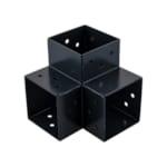 Suki connecteur 91 x 91 mm angle 90° 3D pour poteau bois 90 x 90 mm