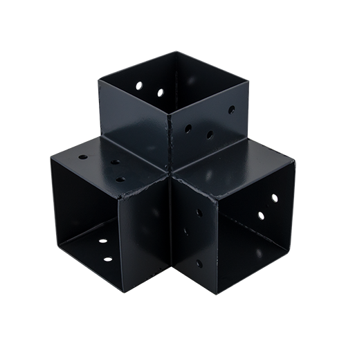 Suki connecteur 91 x 91 mm angle 90° 3D pour poteau bois 90 x 90 mm