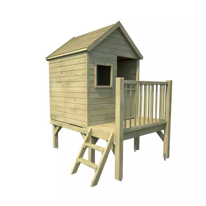 Maisonnette Winny - Bois traité - 1550 x 1750 x 2100 mm