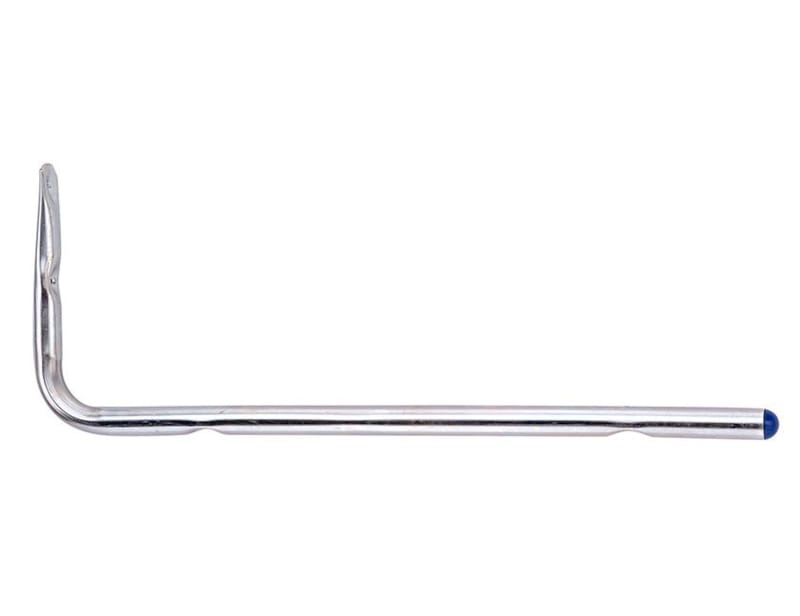 Crochet droit zingué - 50 cm