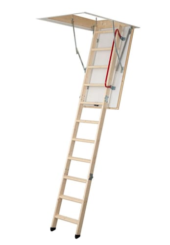 Sogem escalier escamotable ECOWOOD 40 - Structure et caisson sapin massif - 12 marches - 6
