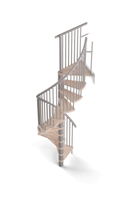 Sigma - Escalier spirale - Hêtre vernis