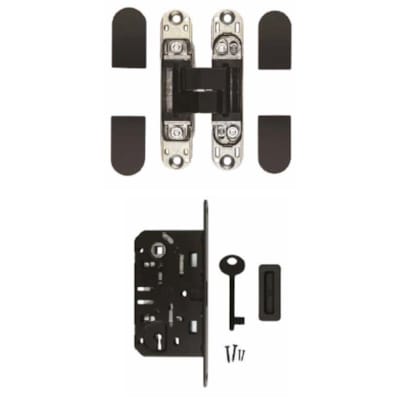Kit quincailleries block fast door - noir