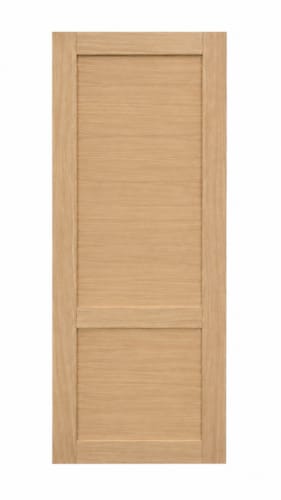 Porte plaquée chêne 167 - 2 panneaux droits modernes - 2015 x 730 mm
