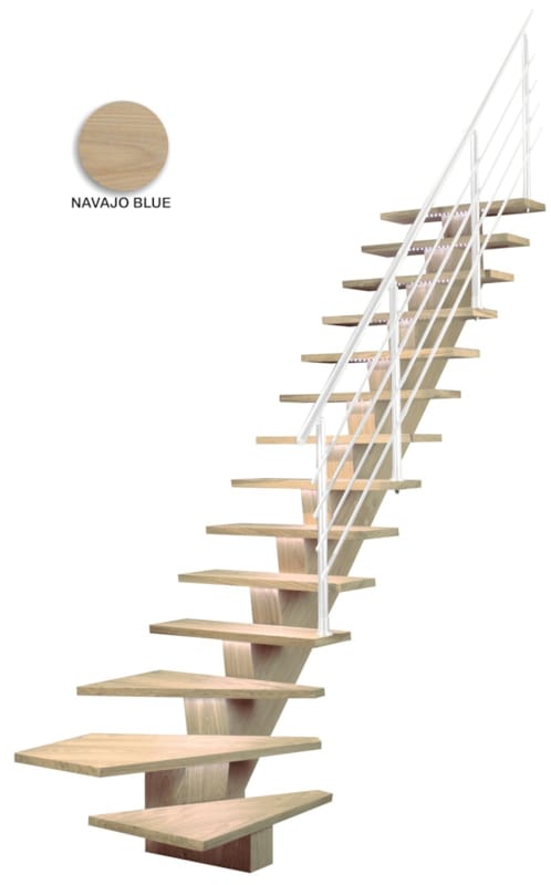 Kalea - Chêne 1/4 tournant droit - Navajo blue