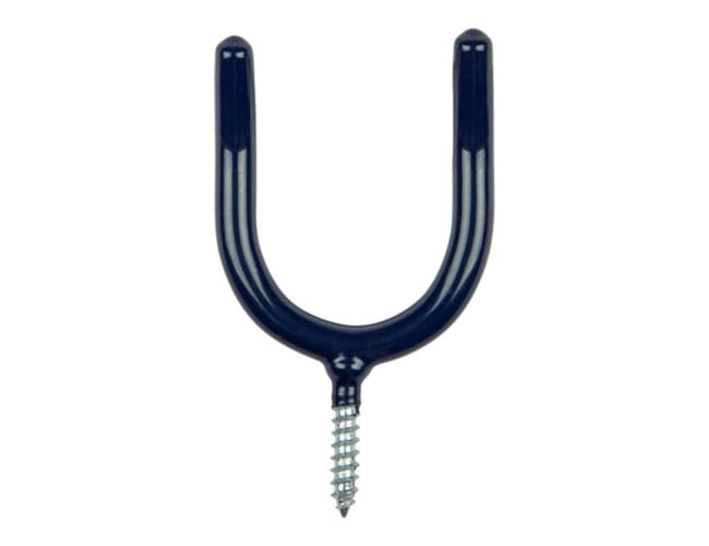 Crochet à vis en U gainé