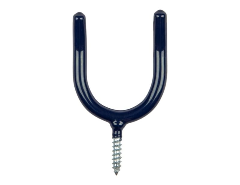 Crochet à vis en U gainé