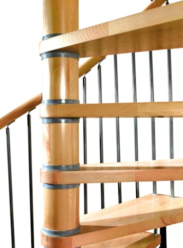 Vega - Escalier spirale - Hêtre massif - 140 cm