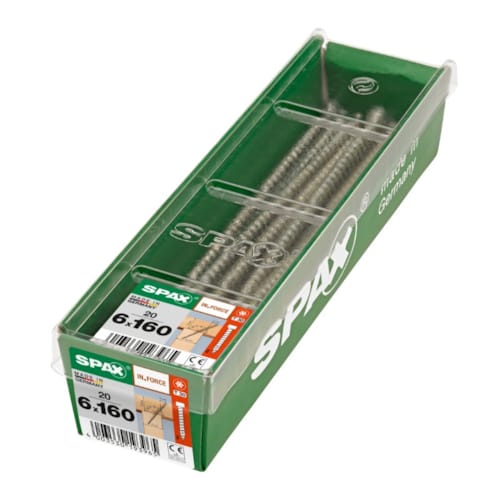 SPAX vis IN.FORCE WIROX - 6x160 M-STK (bte 20 pces)
