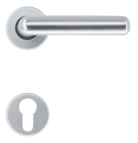 Poignée de porte Panda Alu l - R+E et Cylindre