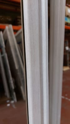 Face de placard origine TL 2610x1100mm 2 vtx miroir Havane / profil Art Déco revêtu Acacia