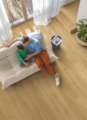 Quick-Step vinyle Alpha Vinyl Bloom 5+1 - chêne miel brossé 40318 - 6 x 209 x 1494 mm