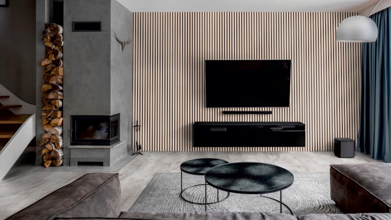 Lambris acoustique Ter Hürne SilentDesign chêne themse fineline 1 face - 21 x 520 x 2400 m