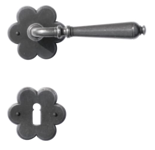 Poignée de porte Elégeance Fer fleur - R+E