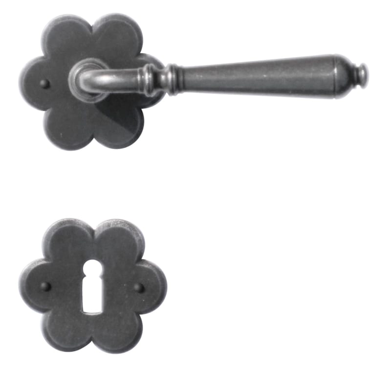 Poignée de porte Elégeance Fer fleur - R+E