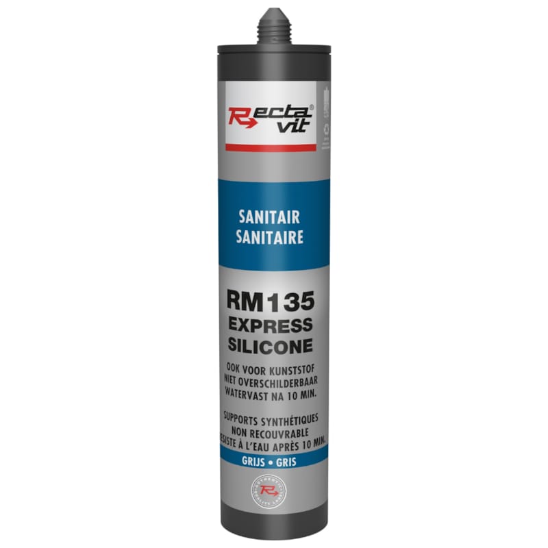 Rectavit - Silicone sanitaire RM 135 - Gris - 310 ml