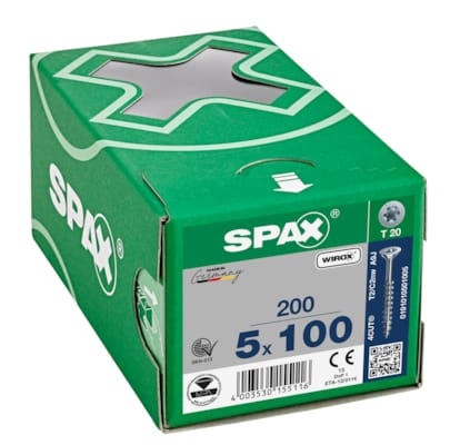 SPAX vis TX WIROX - 5x100 (boite 200 pces)