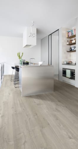 Parquet stratifié Quick-Step Impressive - Chêne tendre gris 3558 - 8 x 190 x 1380 mm