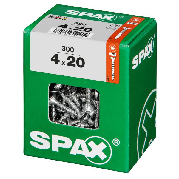 SPAX vis T-STAR+ WIROX - 4x20 L (boite 300 pces)