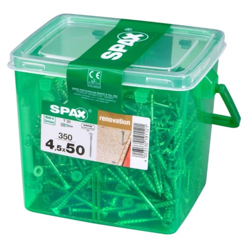 SPAX vis renovation T-STAR plus WIROX - 4,5x50 HKB M (bte 350 pces)