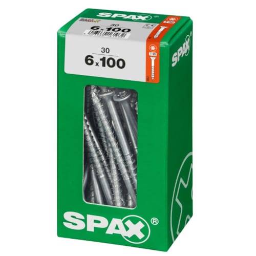 SPAX vis T-STAR+ WIROX - 6x100 L (boite 30 pces)